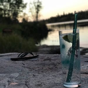 Lavender, Amber, Yellow & Pink / Set of four reusable glass drinking straws / Pyrex / Eco friendly / Smoothie straw image 6