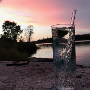 Glass Straws Colour Mix / Set of four reusable glass drinking straws / Pyrex / Eco friendly / Smoothie straw image 6