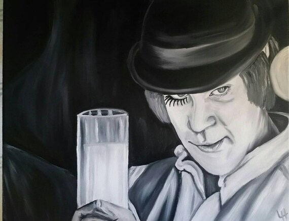 16x20 A Clockwork Orange Alex Delarge Oil Painting Etsy