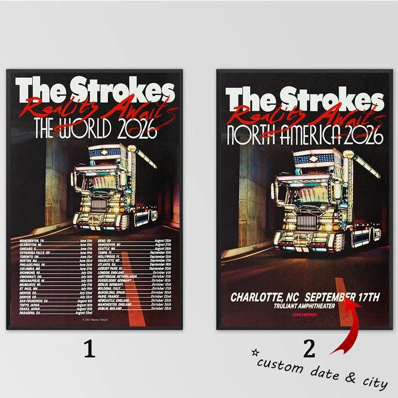 The strokes poster - Etsy 日本