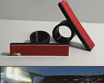 Number Plate Clips/holders for Audi Honeycomb Grills  (Push & Lock System)