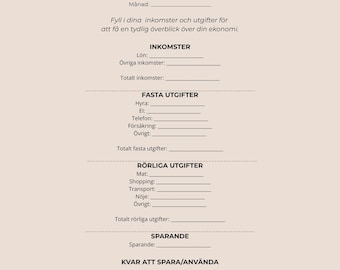 Monthly Budget Planner PDF | Simple Budget Template for Beginners | Digital download