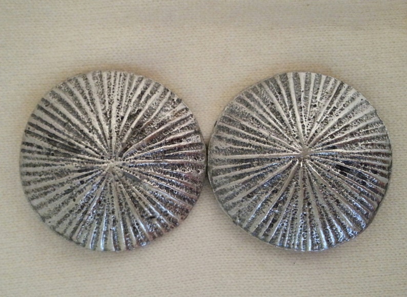 50/%OFF Sunburst silver tone vintage metal buckle