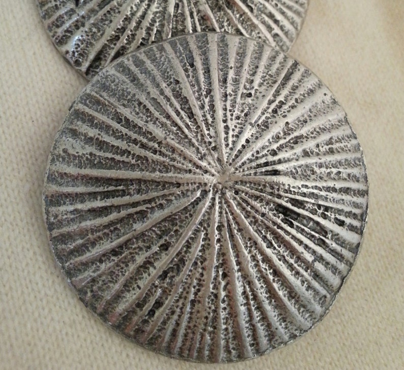 50/%OFF Sunburst silver tone vintage metal buckle