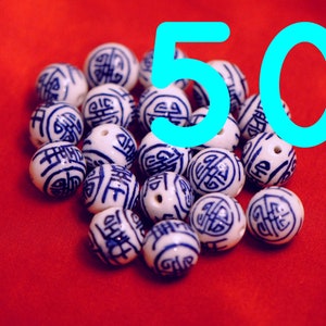 14mm Longevity Beads - 50 pcs (B061)