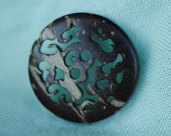 Coconut Openwork Buttons | Lightweight Button | Filigree Design | 15mm Buttons | Half inch Buttons | Brown Buttons | Carved Wood Buttons