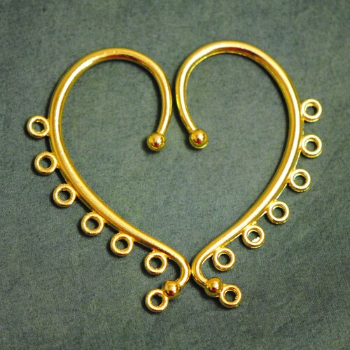 Gold Toned Ear Wrap Findings Ear Cuff Findings DIY Etsy UK