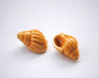Smooth Porcelain Tan Sea Shells
