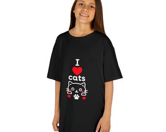 I Love Cats Kinder T-shirt | Cadeau kattenliefhebber