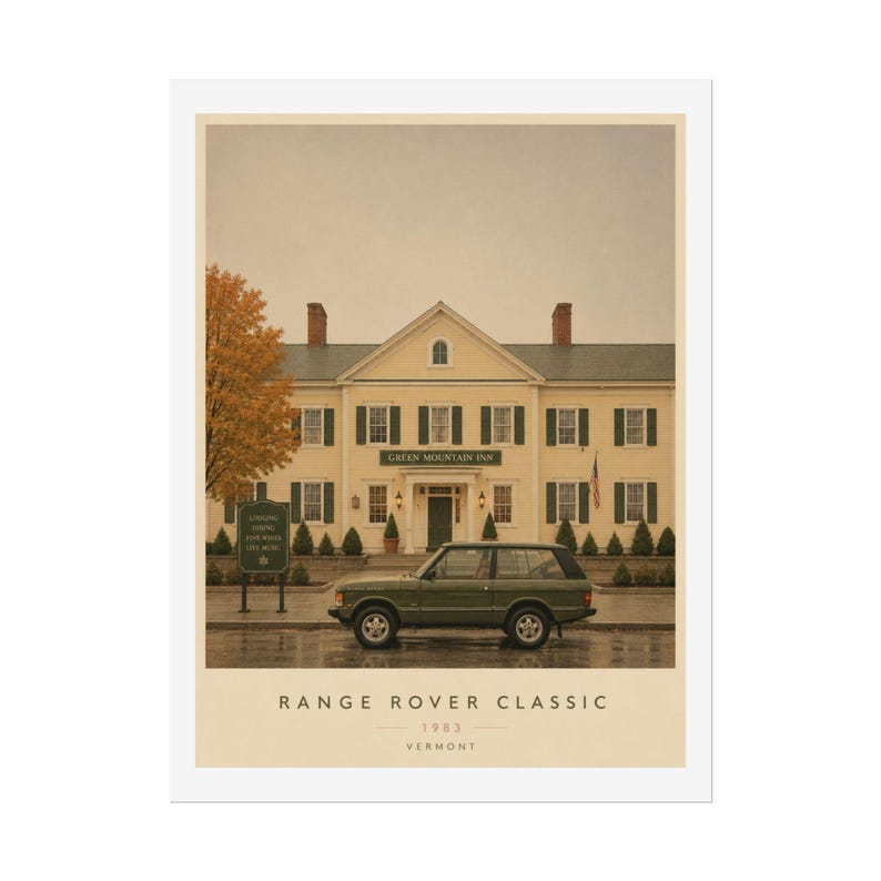 Range Rover Print Image Range Rover Classic Poster | Rolled Poster, Vintage Car Print - Etsy