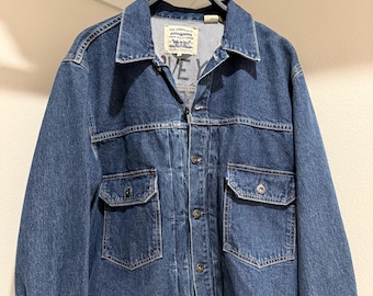 Levi Strauss  Co. Made & Crafted Blue Jean Jacket Size S Relaxed Fit