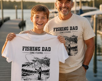 Fishing Dad T-Shirt | Father's Day Gift for Fisherman Dad | Gone Fishing Tee | Fishing Dad Gift | Dad Birthday Gift