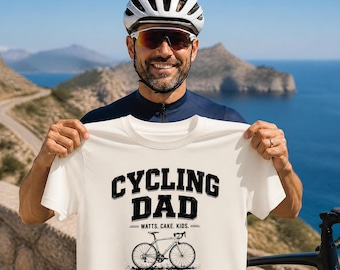 Cycling Dad T-Shirt | Father's Day Gift for Cyclist Dad | Bike Dad Tee | Road Bike Mountain Bike Dad Gift | Birthday gift