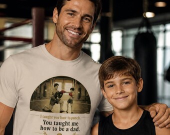 Vintage Boxing Dad Shirt Gift | Father Son Boxing Tee | Fathers Day Gift Boxer | Sports Dad Gift Men Unisex S-2XL