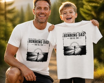 Running Dad T-Shirt | Father's Day Gift for Runner Dad | Marathon Dad Tee | Trail Running Dad Gift | Birthday gift