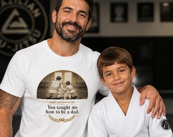 Vintage BJJ Dad Shirt Gift | Father Son Jiu Jitsu Tee | Fathers Day Gift Brazilian Jiu Jitsu | Sports Dad Gift Men Unisex S-2XL