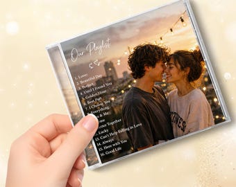 Custom CD Mixtape, Personalized CD Playlist, Up to 80 Minutes Music, Custom Jewel Case, Couple Gift