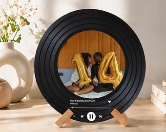 Custom Vinyl Record, Anniversary Gift Vinyl Record Decor, Music Lover Gift for Him
