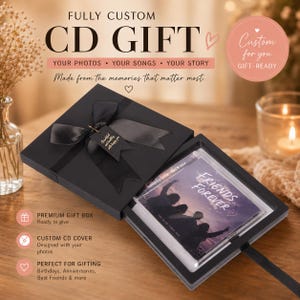 Custom Burned CD Mixtape, Personalized Music Gift for Friends, Couples, Families