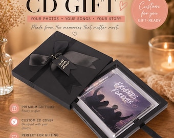 Custom Burned CD Mixtape, Personalized Music Gift for Friends, Couples, Families
