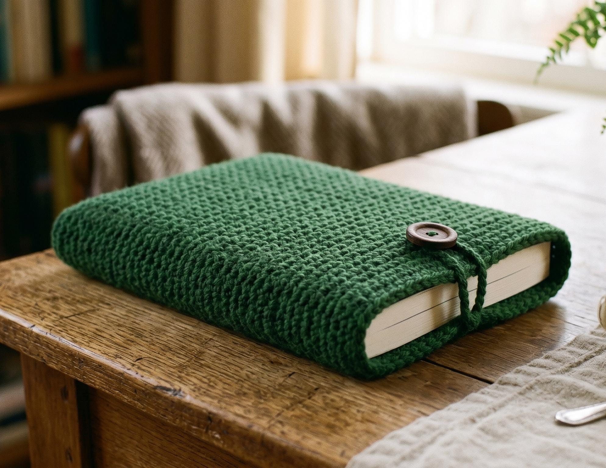 Crochet book cover - Etsy 日本