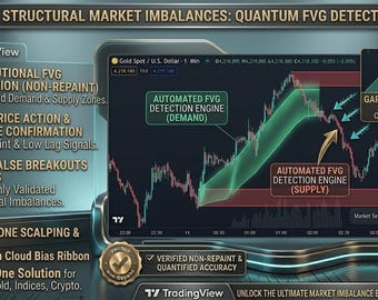 Automated FVG Indicator | Real-Time Market Imbalance & Institutional Liquidity Detection | 100% No-Repaint Trading Signals.