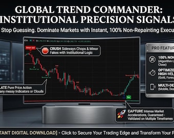 TradingView Trend Reversal Script | Institutional Signals, Position Scaling (Digital Download)