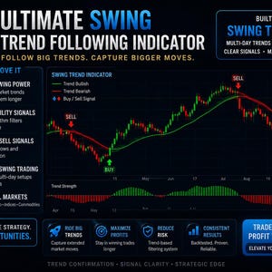 TradingView Swing Trading Indicator | Trend Following Signals, Non-Repaint Alerts
