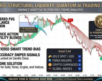Quantum AI Market Adaptive Trading Engine | Non-Repainting Multi-EMA Trend Follower for Gold & Forex.
