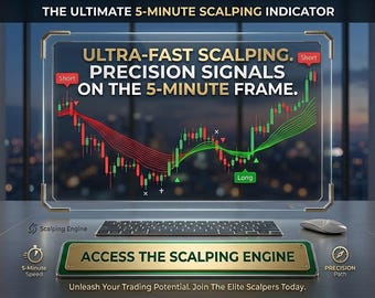 5-Minute Scalping Indicator | SMC Buy Sell Signals | Forex Crypto TradingView Tool