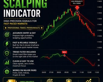 Advanced Trend Ribbon Indicator | TradingView Gold Forex Momentum Script (Digital Download)