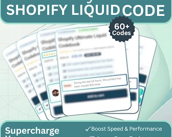 60+ Custom Liquid Code Snippets | Shopify Store Optimization | Themes & Templates | Custom Sections | Conversion Boosting