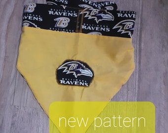 Dog bandana,Dog Baltimore Ravens bandana, Pet Bandana,Dog NFL bandana,Dog scarf