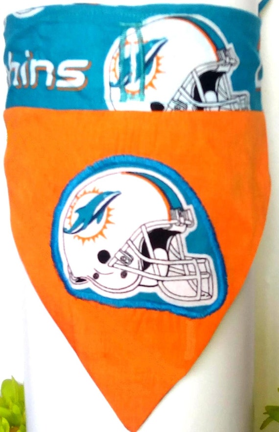 miami dolphins dog bandana