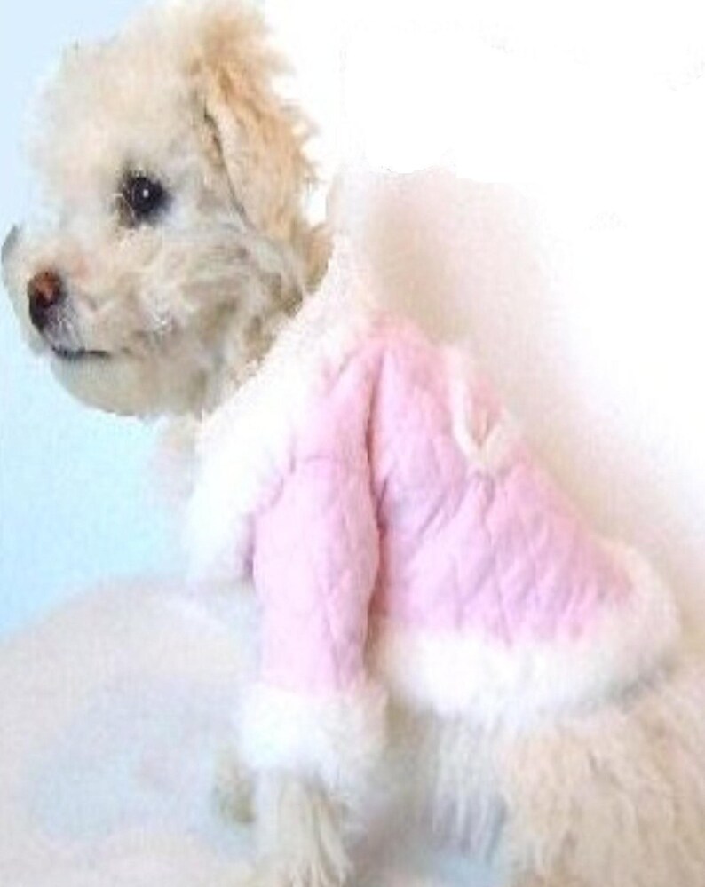 Pet Coat Pink quilted Pet Coat, Quilted queen Dog Coat Dog Coat Dog clothes
