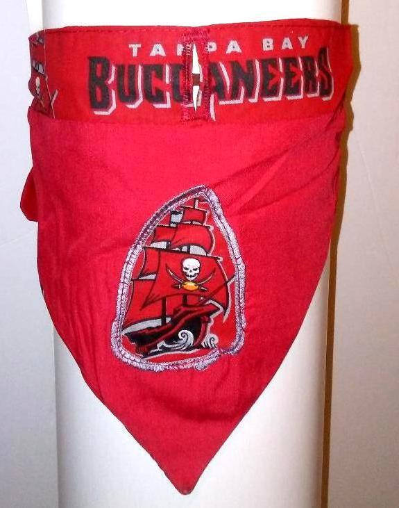 Dog Buccaneers Bandana, Pet Nfl Scarf, Pet Bandana