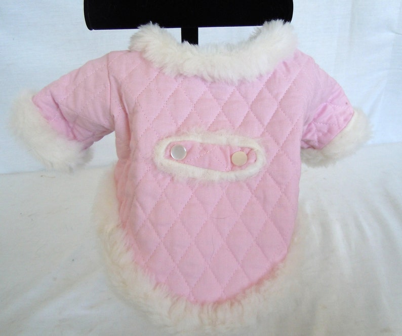 Pet Coat Pink quilted Pet Coat, Quilted queen Dog Coat Dog Coat Dog clothes