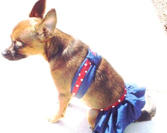 Red and Blue Dog Bikini, Summer Swim Wear