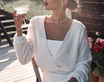 Hochzeit Jacke Alpaka Strickjacke Braut Pullover Alpaka Seide Strickjacke Hochzeit Wrap Alpaka Pullover Braut Pullover Pullover