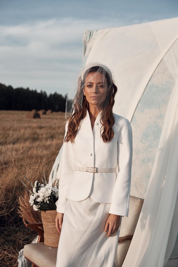 ivory bridal jacket