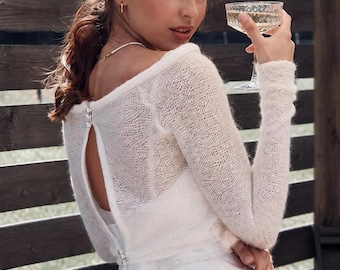 Bridal bolero, wedding shrug, wedding dress topper, open shoulder bride top, white wedding sweater, bridal jacket, wedding dress cover shawl