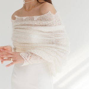 knitted bridal shawl