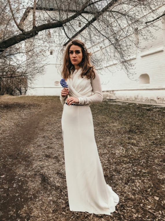 Wedding dress sweater clearance wrap