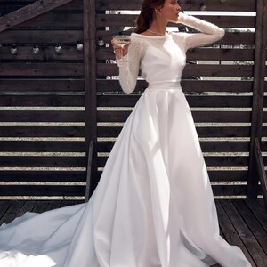 Ivory mohair bridal bolero open back wedding shrug long sleeve knit topper elegant bride cover up for wedding dress