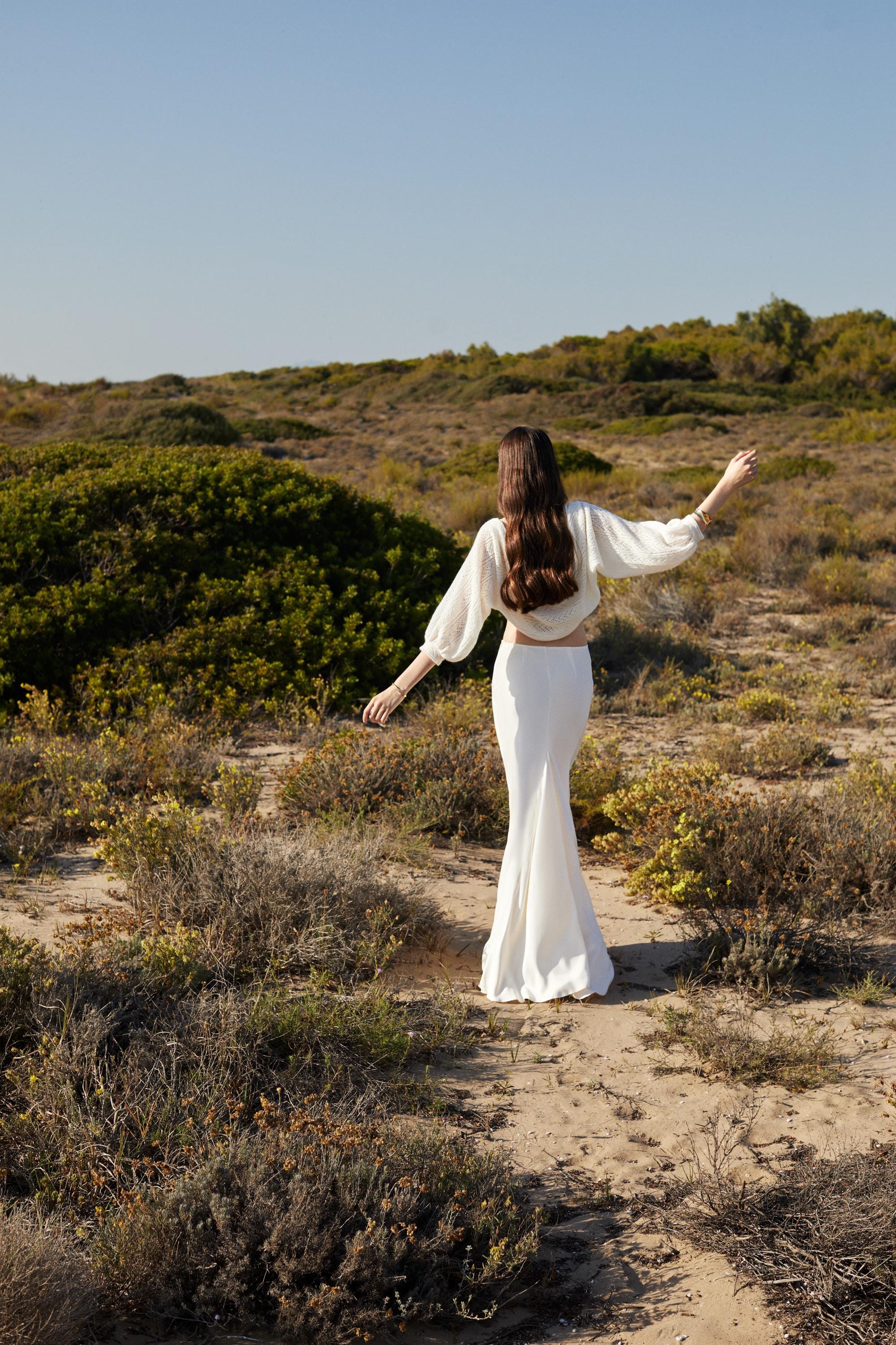 ウェディングボレロ、パフスリーブウェディングカーディガン、袖付き