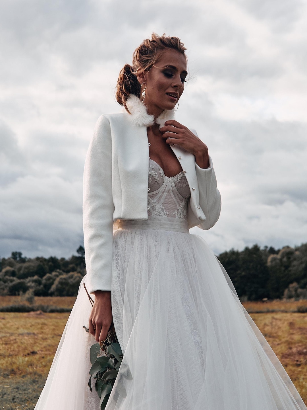 Chaqueta de novia de invierno, abrigo de novia, chaqueta de boda