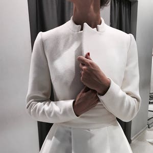 white jacket for wedding dress