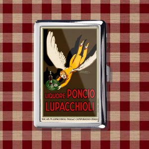 italian cigarette pack Nazionali (Filtro with ship) KS-20-S (white and red and blue) - Italy Cigarette Pack Holder