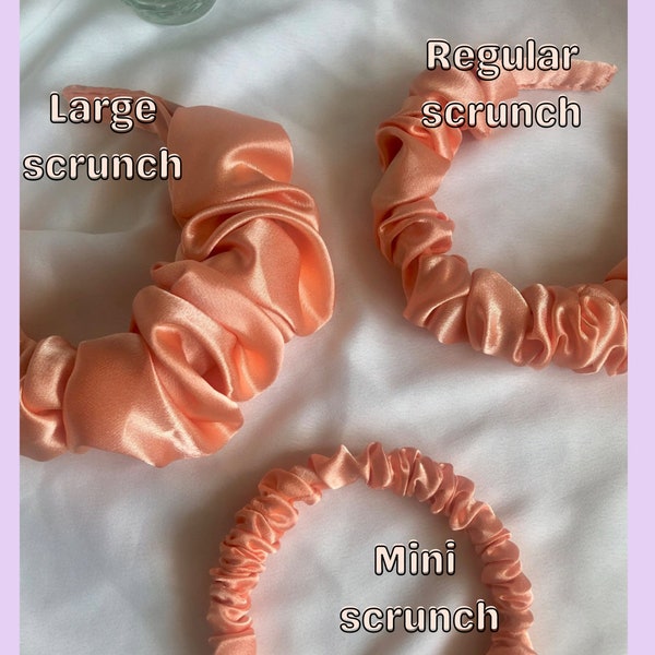 Accessori per capelli fatti a mano, fascia audace, nodo o scrunch, mini, grande o mega regalo scrunchie per capelli per la migliore amica o sorella