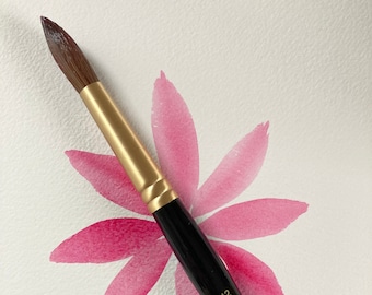 Pro Arte Sablene Watercolor Paintbrush: Large Pointed Round, Size 12